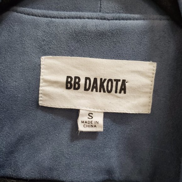 BB Dakota Faux Suede Waterall-Style Jacket Size S - Picture 4 of 7